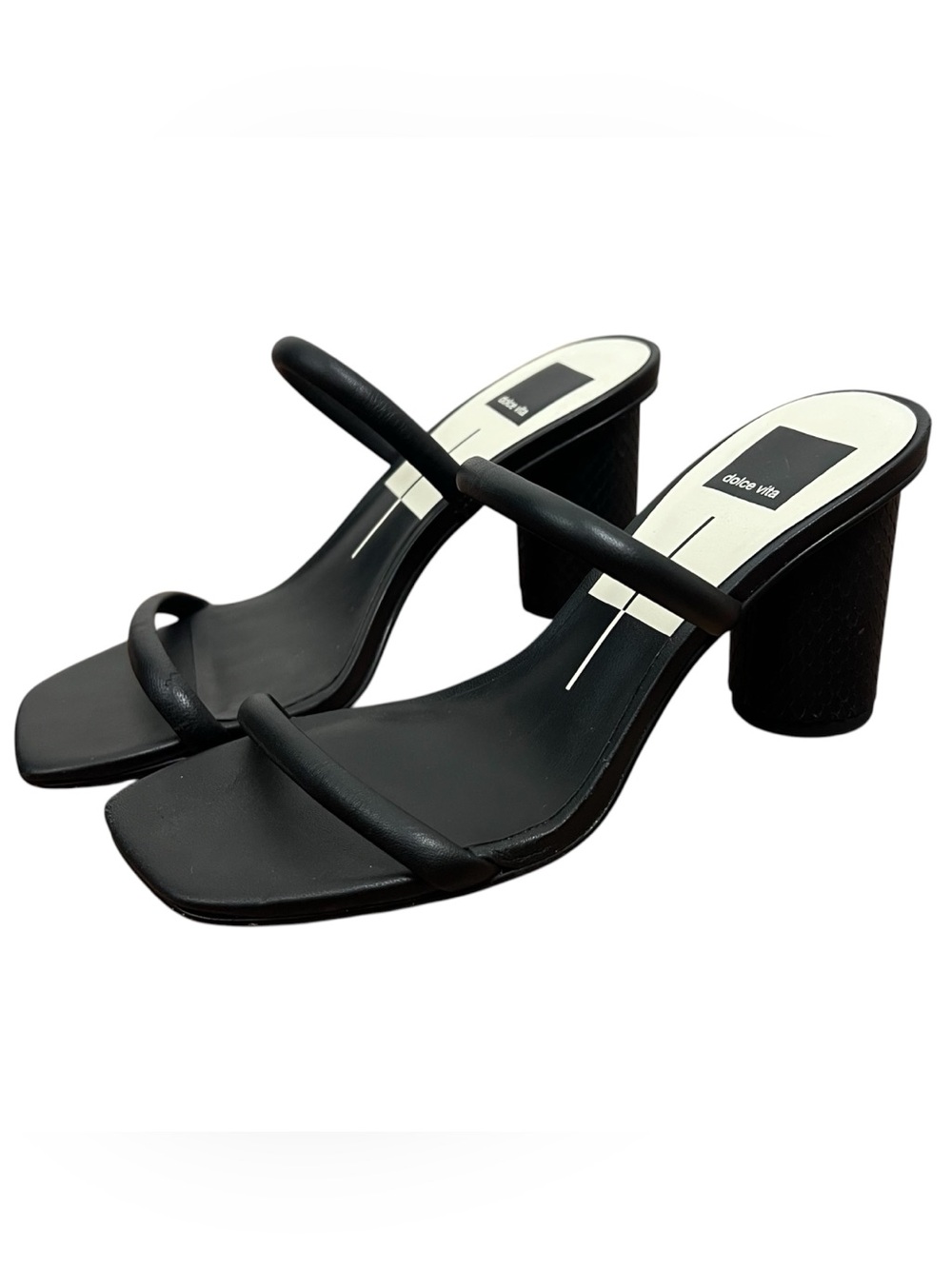 Dolce Vita black strappy block heel sandals size 7